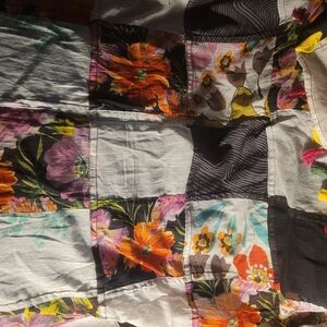 Floral Patchwork scarf or table cover